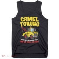 Camel Towing Funny Crude Tow Truck Recovery Workers Gift Tank Top thumb 0