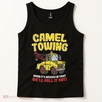 Camel Towing Funny Crude Tow Truck Recovery Workers Gift Tank Top thumb 2