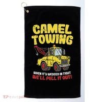 Camel Towing Funny Crude Tow Truck Recovery Workers Gift Golf Towel thumb 0