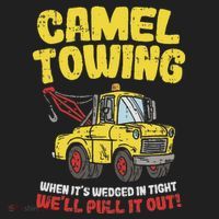 Camel Towing Funny Crude Tow Truck Recovery Workers Gift Golf Towel thumb 3