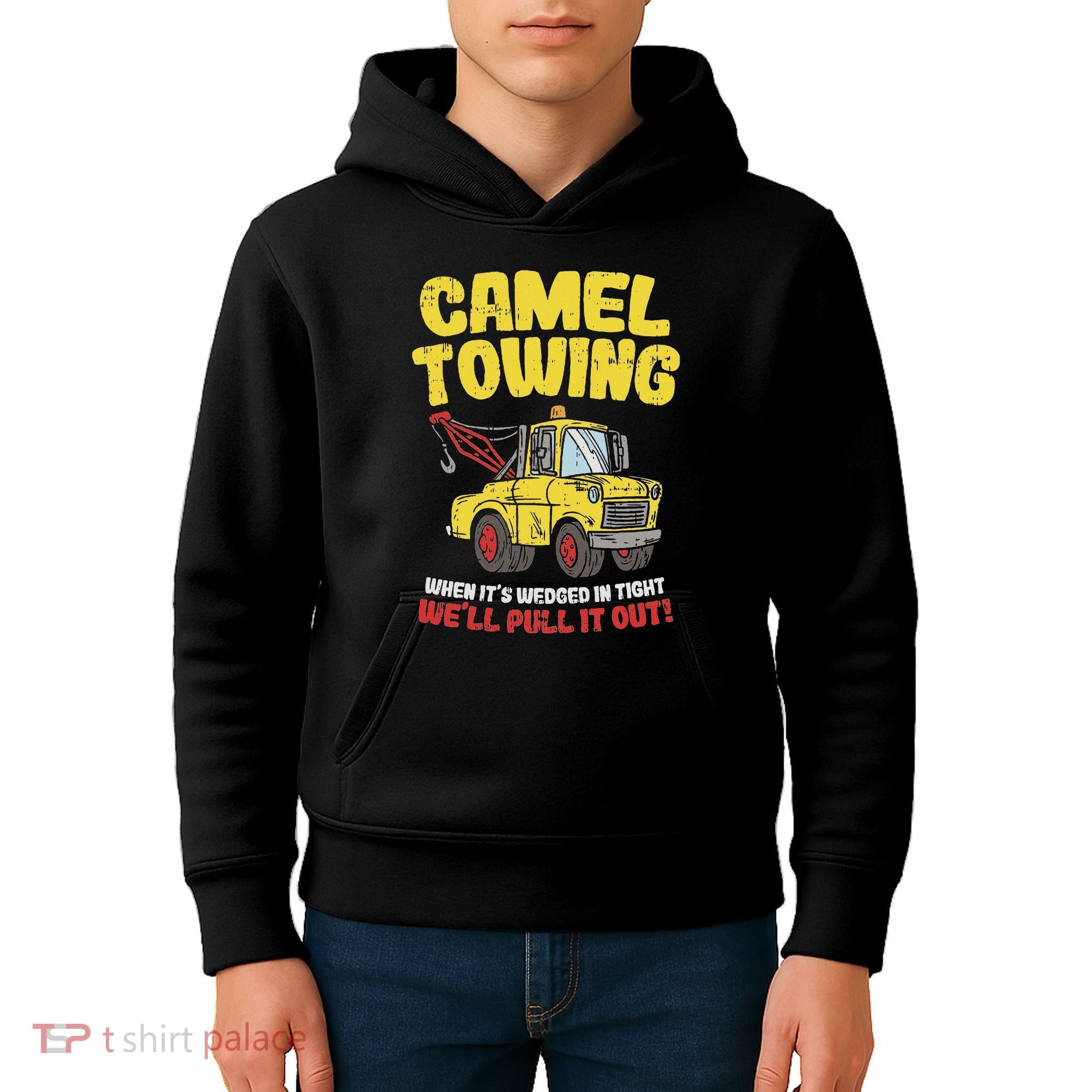 Camel Towing Funny Crude Tow Truck Recovery Workers Gift Kids Hoodie