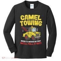 Camel Towing Funny Crude Tow Truck Recovery Workers Gift Kids Long Sleeve Shirt thumb 0