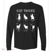 Cat Tricks Funny Kitten Kitty Pet Owner Gift Comfort Colors Heavyweight Long Sleeve T-Shirt thumb 0