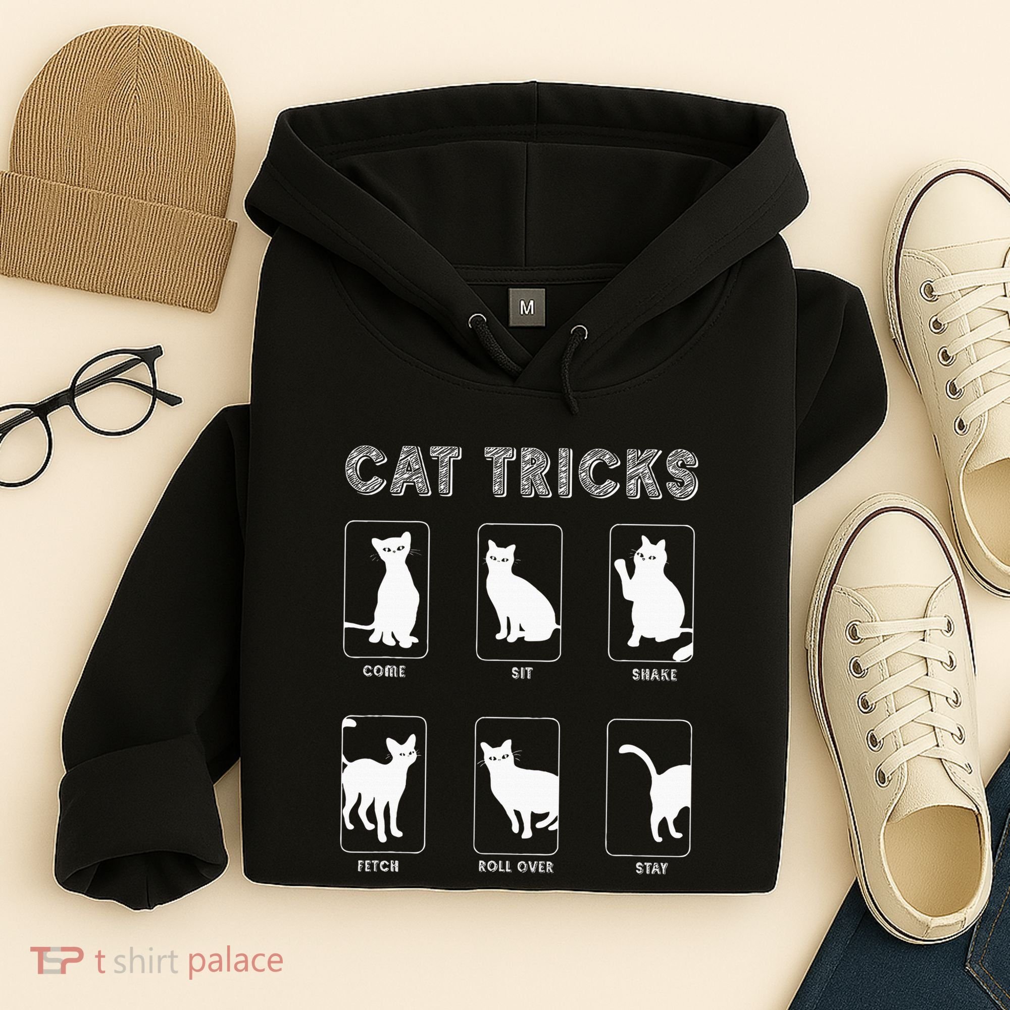 Cat Tricks Funny Kitten Kitty Pet Owner Gift Hoodie