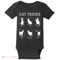 Cat Tricks Funny Kitten Kitty Pet Owner Gift Baby Bodysuit thumb 0