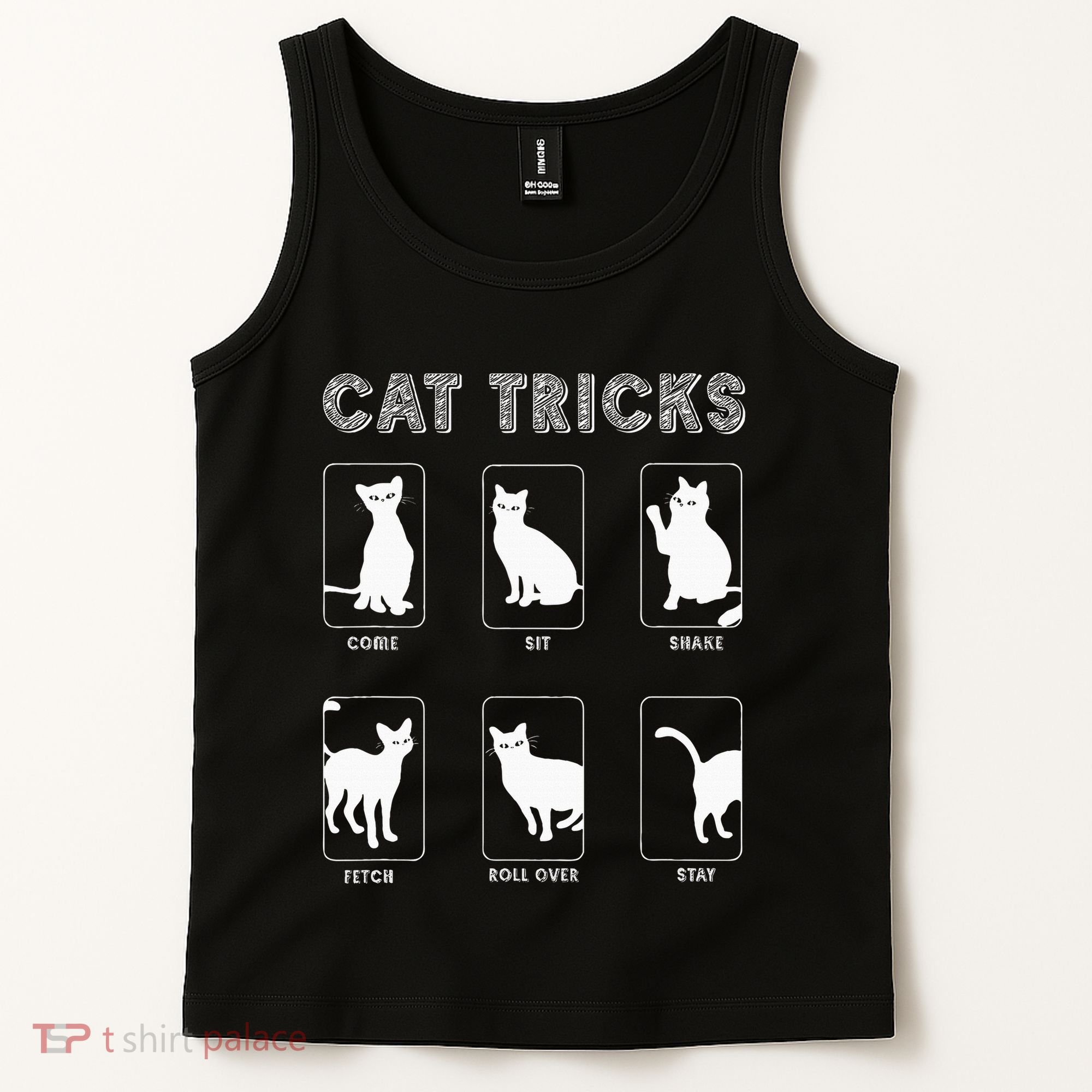 Cat Tricks Funny Kitten Kitty Pet Owner Gift Tank Top