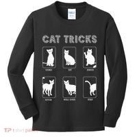 Cat Tricks Funny Kitten Kitty Pet Owner Gift Kids Long Sleeve Shirt thumb 0