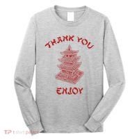 Chinese Takeout Food Thank You Box For Chef Asian Cuisine Long Sleeve Shirt thumb 0