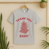 Chinese Takeout Food Thank You Box For Chef Asian Cuisine T-Shirt thumb 2