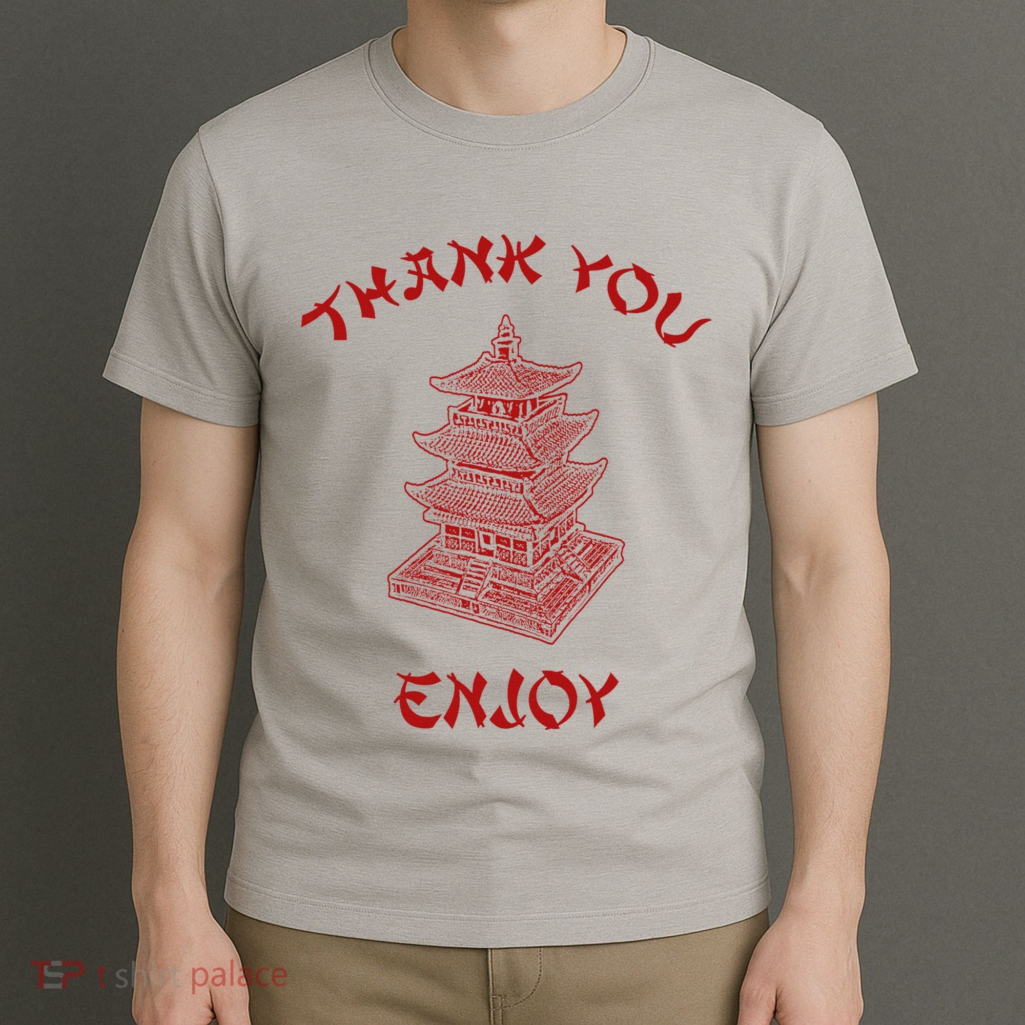 Chinese Takeout Food Thank You Box For Chef Asian Cuisine T-Shirt