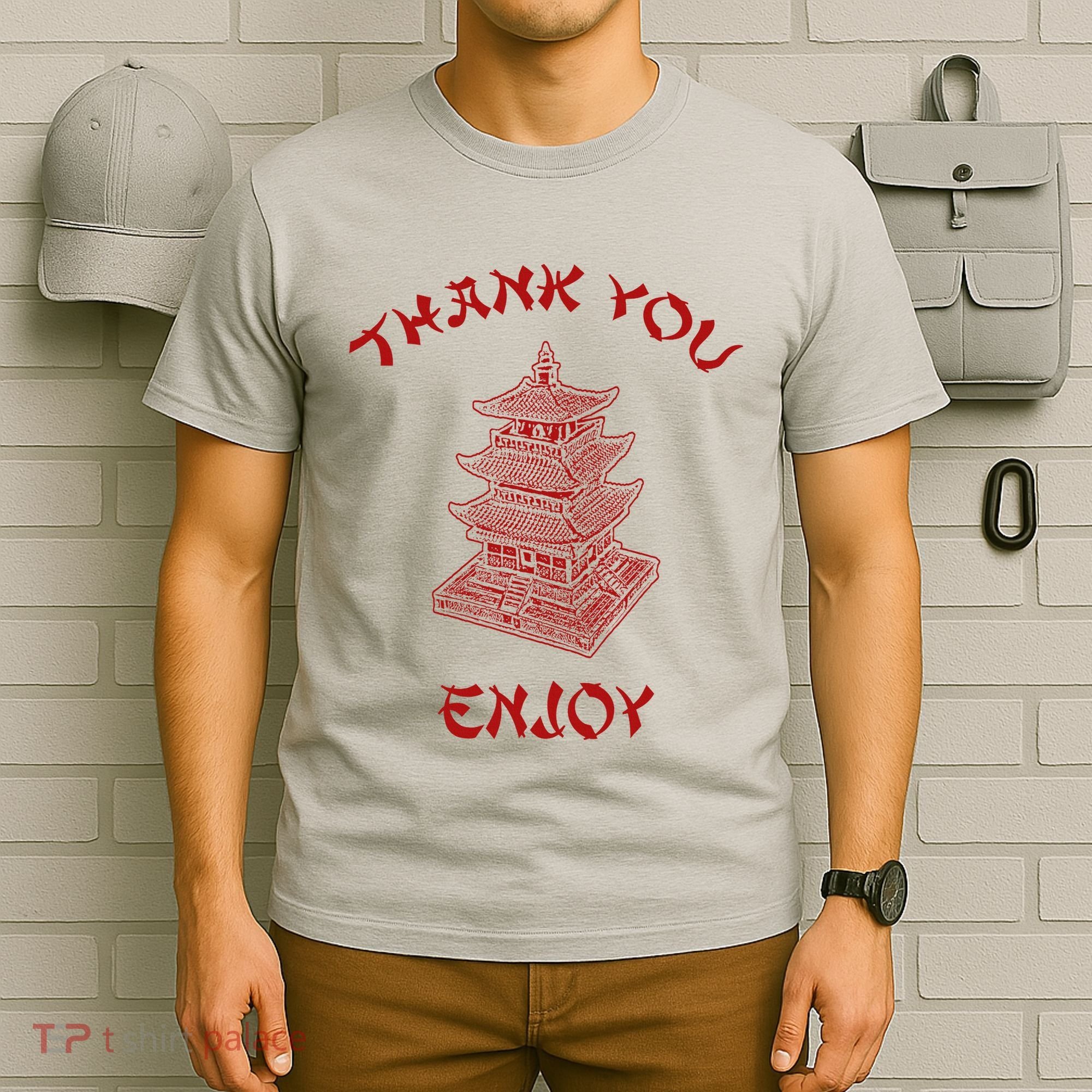Chinese Takeout Food Thank You Box For Chef Asian Cuisine T-Shirt