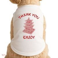 Chinese Takeout Food Thank You Box For Chef Asian Cuisine Doggie Tank thumb 0