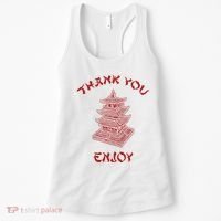 Chinese Takeout Food Thank You Box For Chef Asian Cuisine Women's Tank Top thumb 0