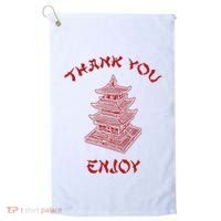 Chinese Takeout Food Thank You Box For Chef Asian Cuisine Golf Towel thumb 0