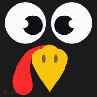 Cute Turkey Face Matching Family Costume Thanksgiving Day USA-Made Doggie Bandana thumb 2
