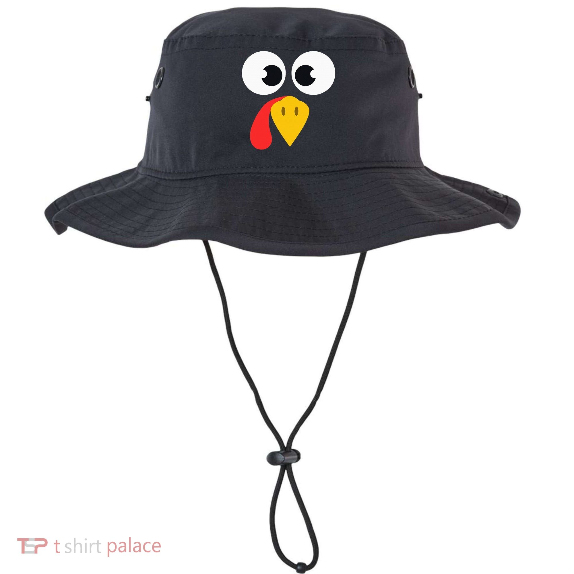 Cute Turkey Face Matching Family Costume Thanksgiving Day Bucket Hat