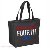 Chill The Fourth Out Funny 4th Of July Tote Bag thumb 2