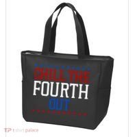 Chill The Fourth Out Funny 4th Of July Tote Bag thumb 3