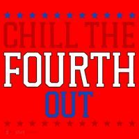 Chill The Fourth Out Funny 4th Of July Santa Hat thumb 1