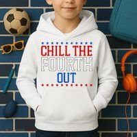 Chill The Fourth Out Funny 4th Of July Kids Hoodie thumb 2