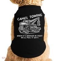 Camel Towing Funny Inappropriate Cringe Adult Humor Joke Doggie Tank thumb 0