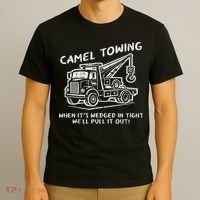Camel Towing Funny Inappropriate Cringe Adult Humor Joke T-Shirt thumb 3