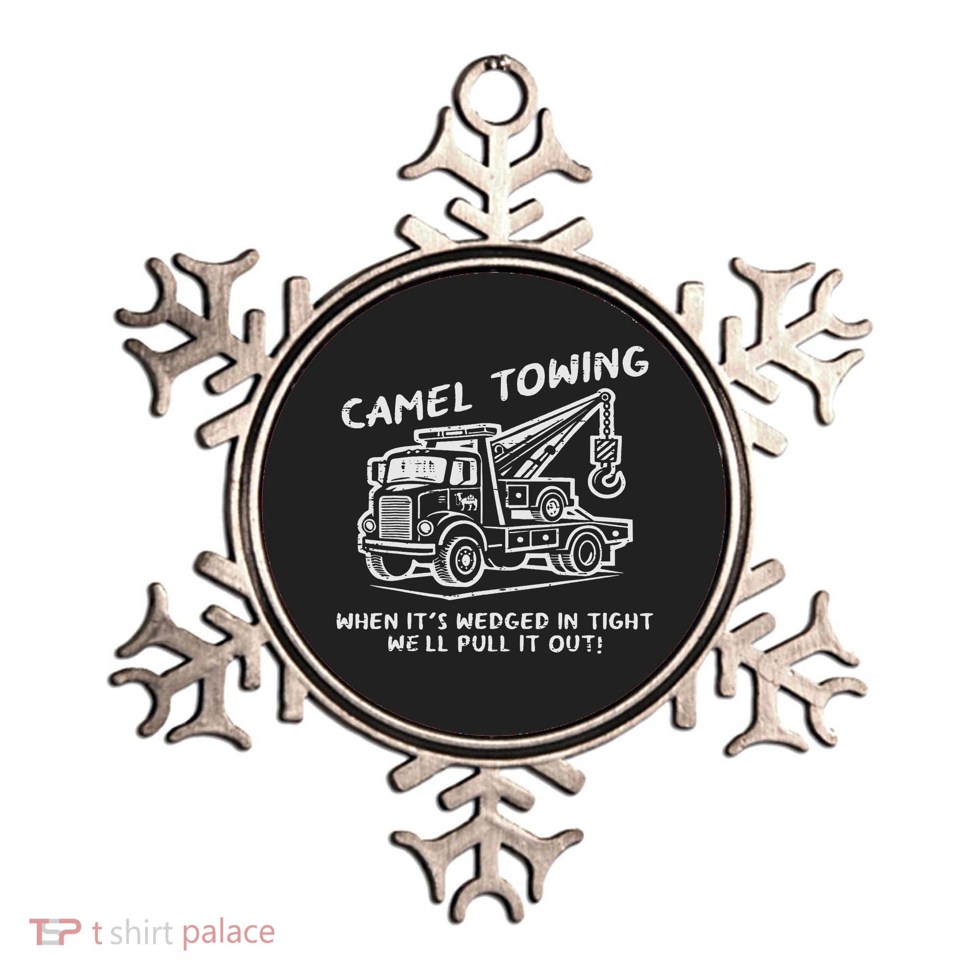 Camel Towing Funny Inappropriate Cringe Adult Humor Joke Ornament