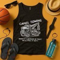 Camel Towing Funny Inappropriate Cringe Adult Humor Joke Tank Top thumb 4