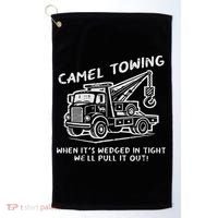 Camel Towing Funny Inappropriate Cringe Adult Humor Joke Golf Towel thumb 0