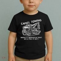 Camel Towing Funny Inappropriate Cringe Adult Humor Joke Toddler T-Shirt thumb 2