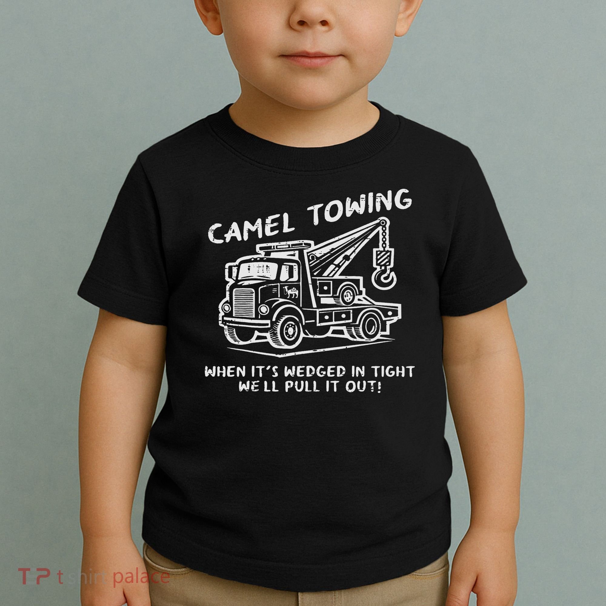Camel Towing Funny Inappropriate Cringe Adult Humor Joke Toddler T-Shirt