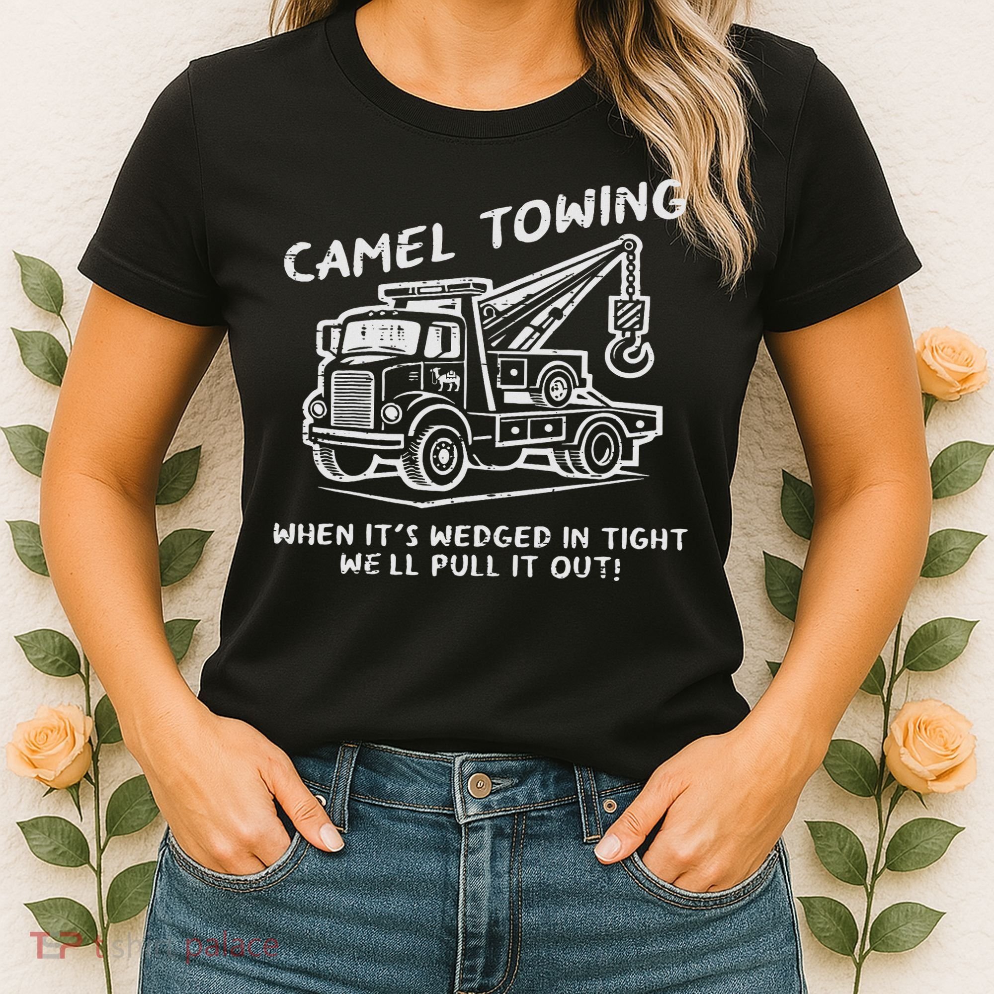 Camel Towing Funny Inappropriate Cringe Adult Humor Joke Women's T-Shirt