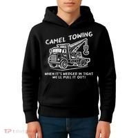 Camel Towing Funny Inappropriate Cringe Adult Humor Joke Kids Hoodie thumb 4
