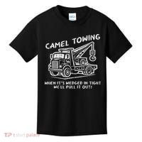 Camel Towing Funny Inappropriate Cringe Adult Humor Joke Kids T-Shirt thumb 0