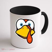 Cute Turkey Face Thanksgiving Costume Gift Coffee Mug thumb 1