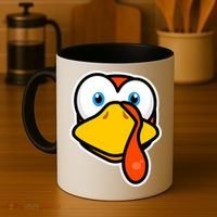 Cute Turkey Face Thanksgiving Costume Gift Coffee Mug thumb 4