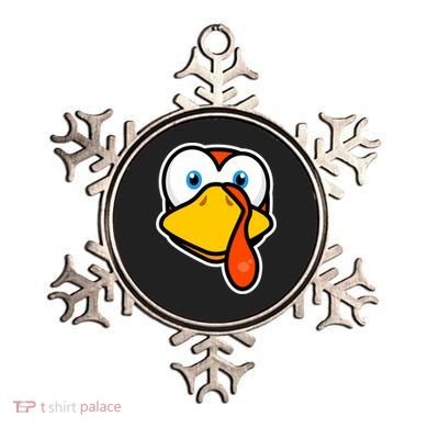 Cute Turkey Face Thanksgiving Costume Gift Ornament