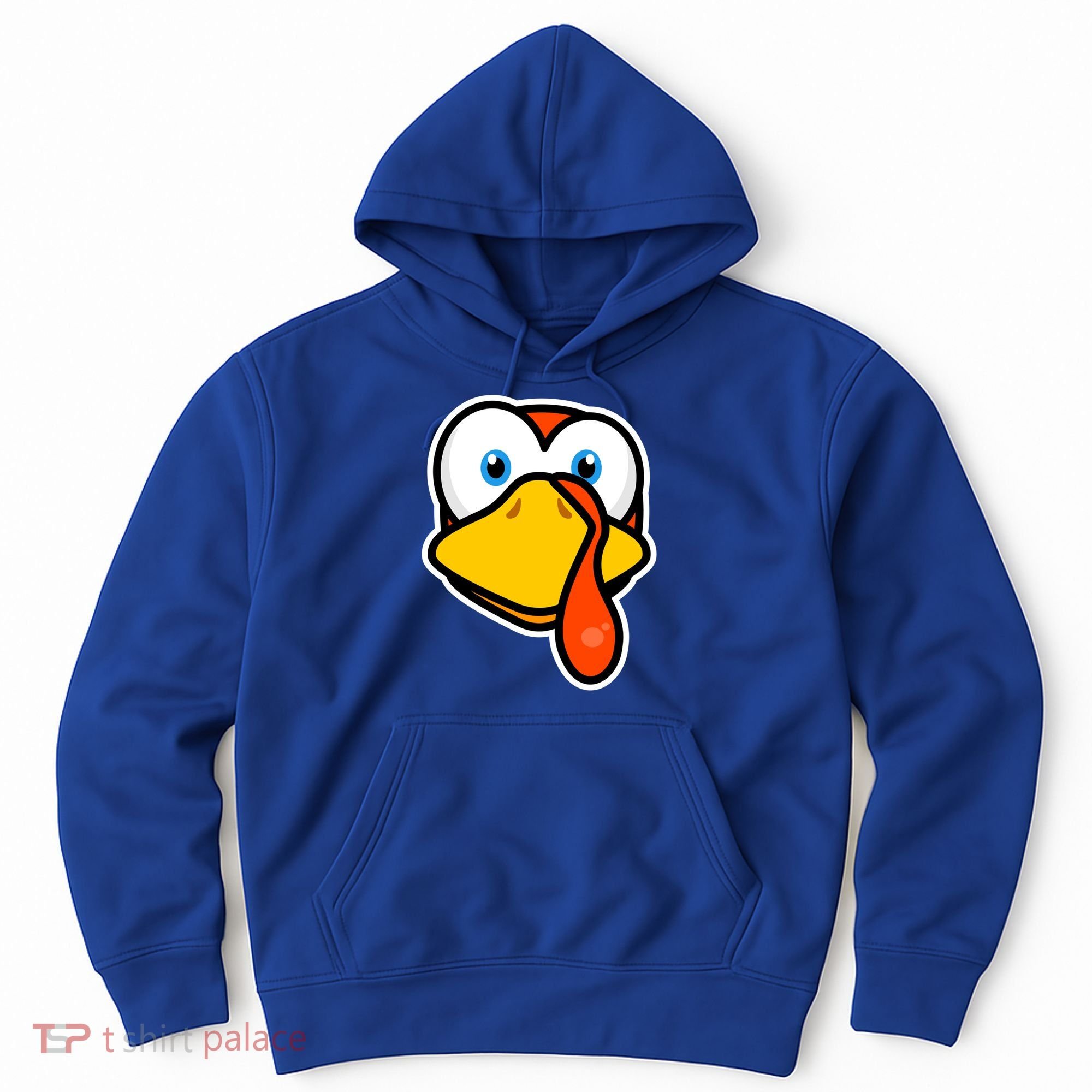 Cute Turkey Face Thanksgiving Costume Gift Hoodie