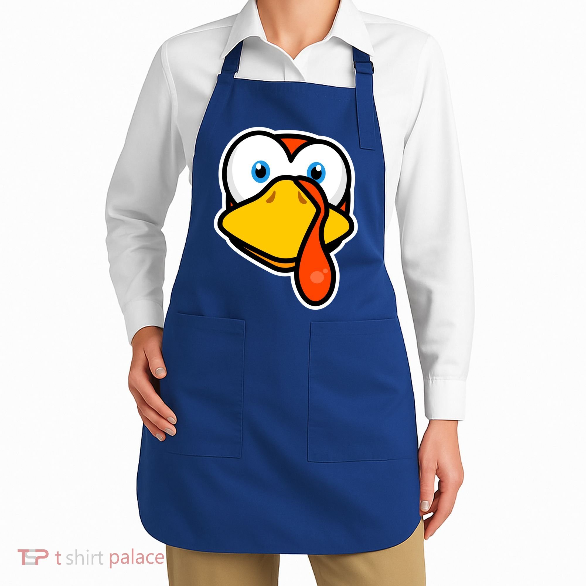 Cute Turkey Face Thanksgiving Costume Gift Apron