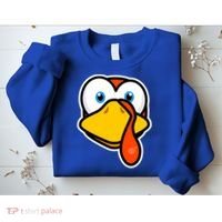 Cute Turkey Face Thanksgiving Costume Gift Sweatshirt thumb 2