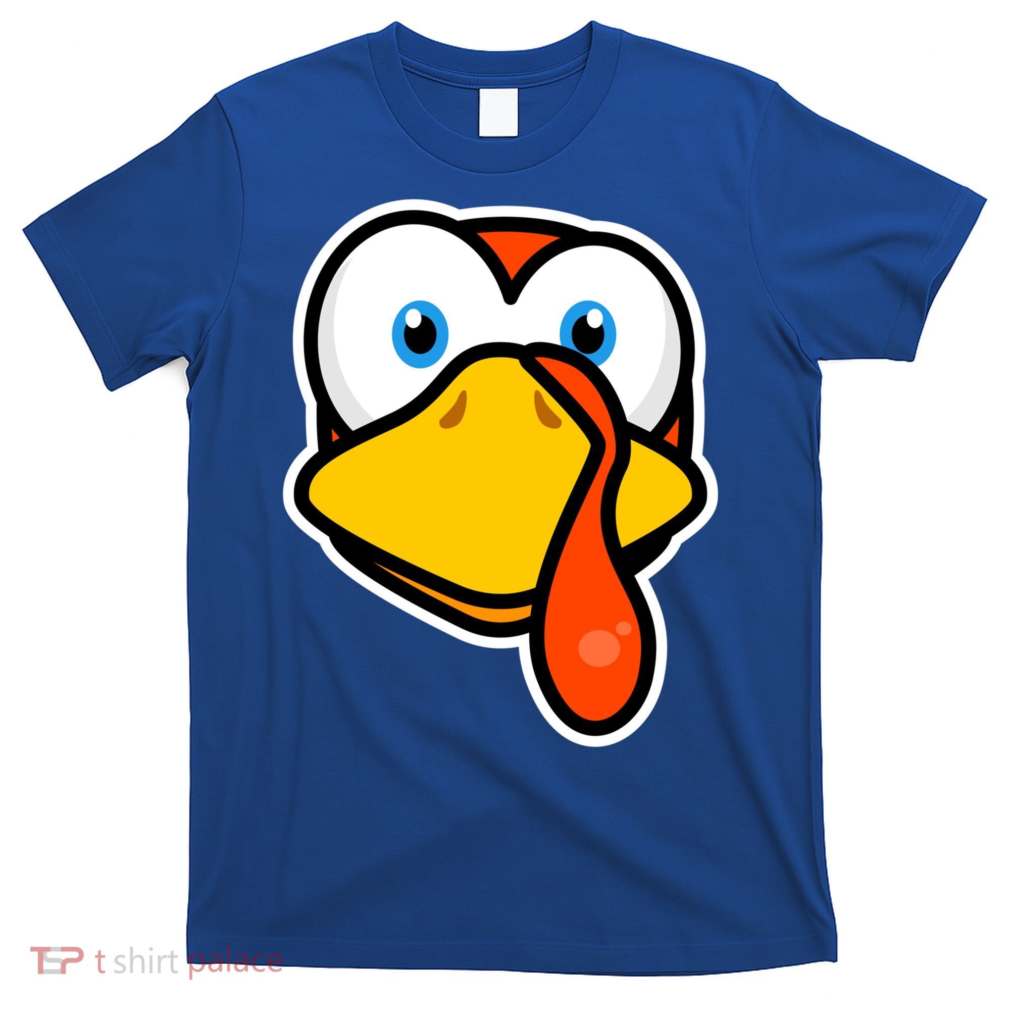 Cute Turkey Face Thanksgiving Costume Gift T-Shirt