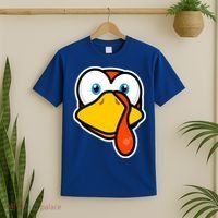 Cute Turkey Face Thanksgiving Costume Gift T-Shirt thumb 2