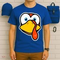 Cute Turkey Face Thanksgiving Costume Gift T-Shirt thumb 6
