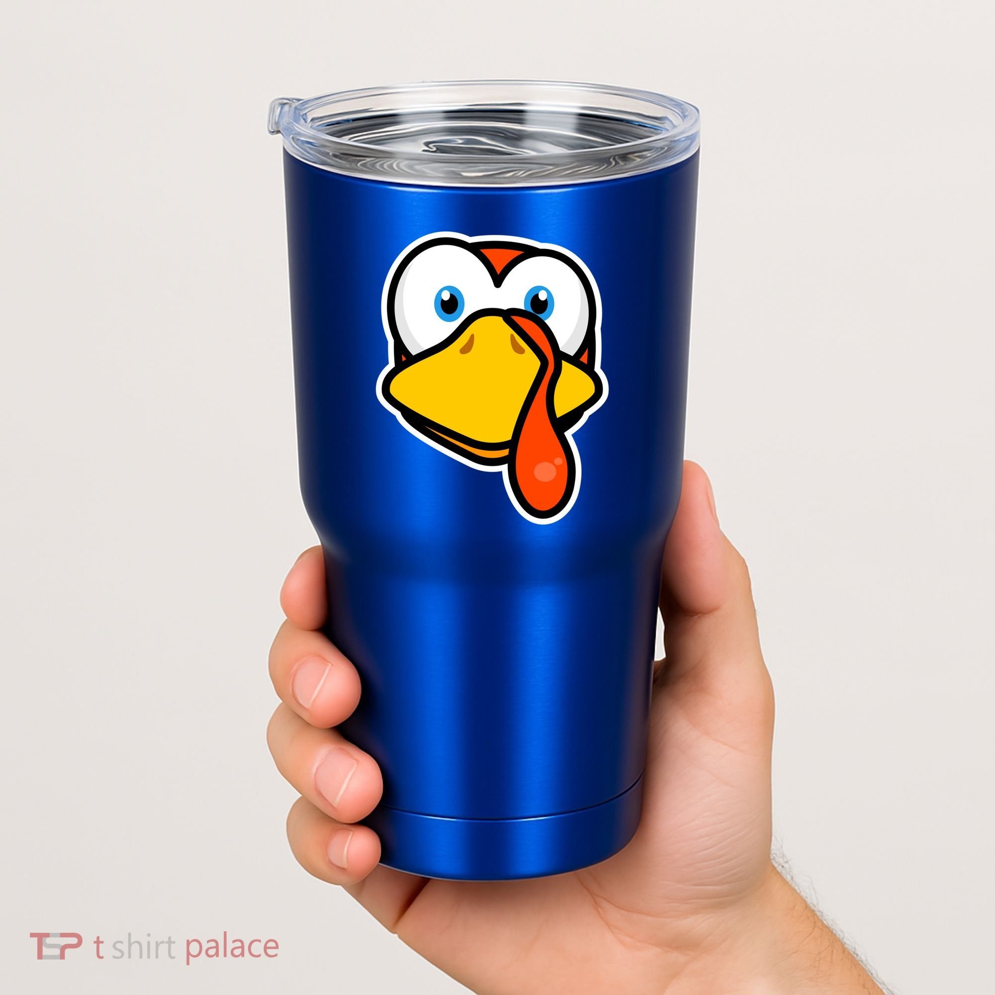 Cute Turkey Face Thanksgiving Costume Gift Tumbler