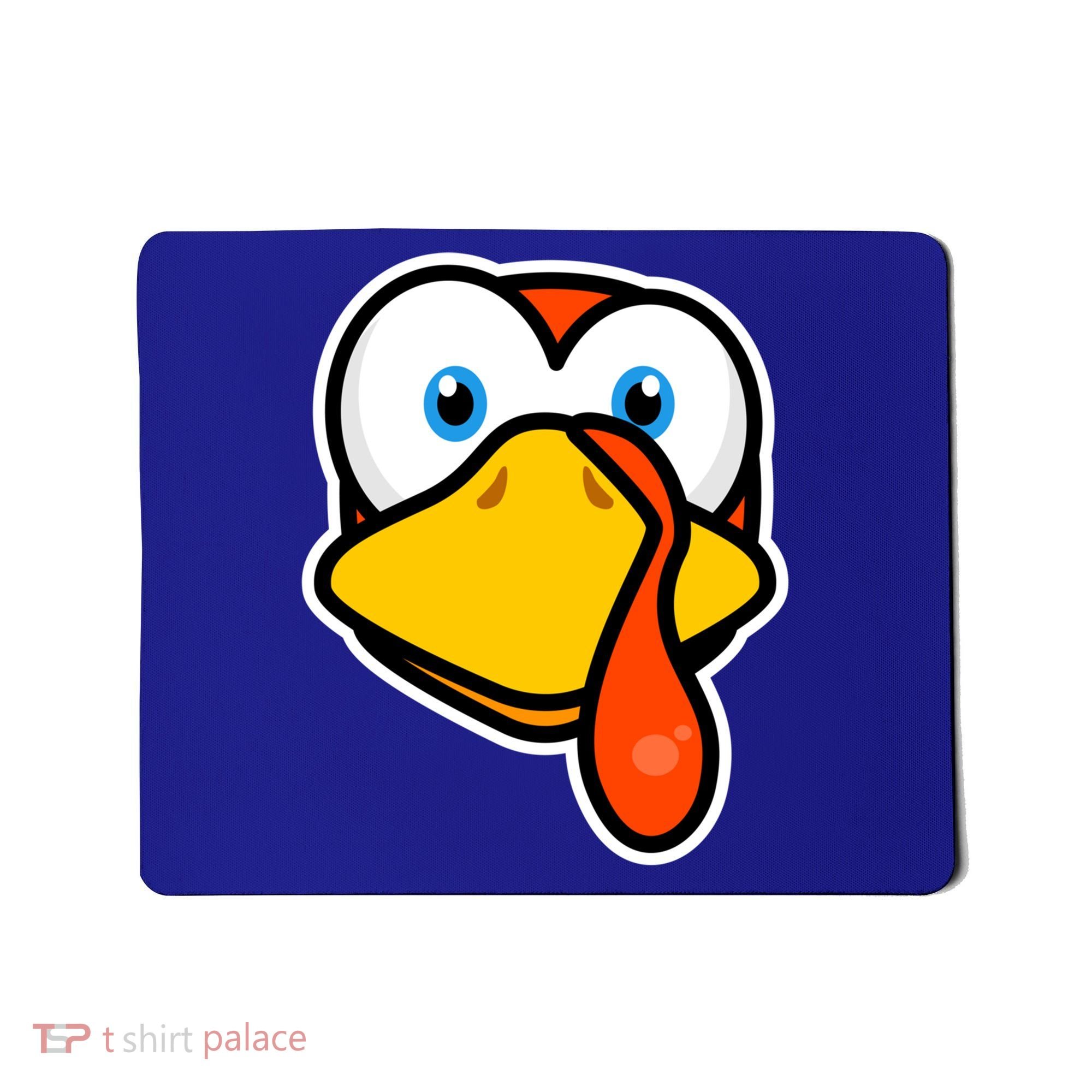 Cute Turkey Face Thanksgiving Costume Gift Mousepad