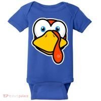Cute Turkey Face Thanksgiving Costume Gift Baby Bodysuit thumb 0