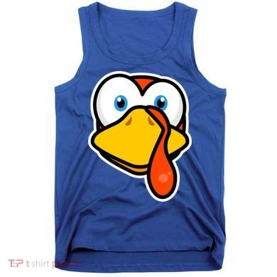 Cute Turkey Face Thanksgiving Costume Gift Tank Top