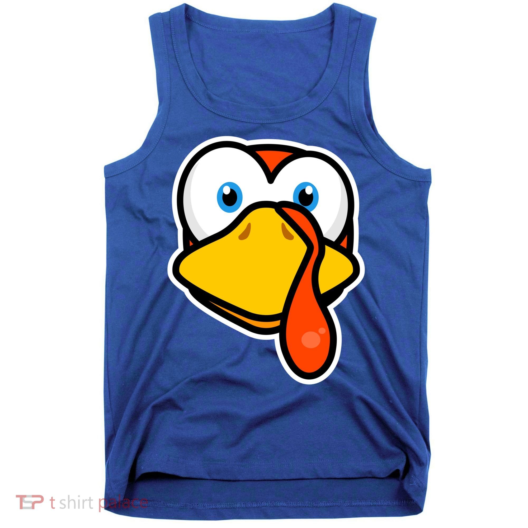 Cute Turkey Face Thanksgiving Costume Gift Tank Top