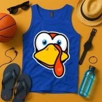 Cute Turkey Face Thanksgiving Costume Gift Tank Top thumb 4