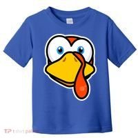 Cute Turkey Face Thanksgiving Costume Gift Toddler T-Shirt thumb 0